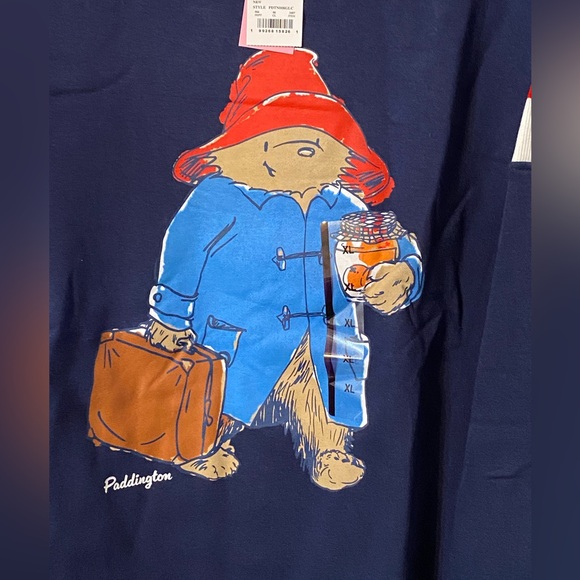 Paddington Bear Navy Blue Women Sweatshirt Size XL New With Tags - Picture 2 of 5
